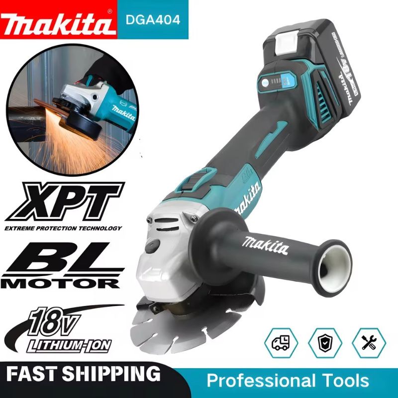 Brushless Angle Grinder Battery Powered - Makita DGA404 Mesin Gerinda Sudut Tanpa