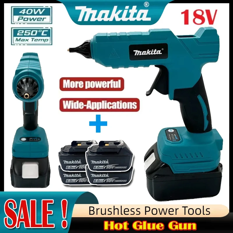 Hot Melt Glue Gun Cordless - Pistol Lem Panas Elektrik Tanpa Kabel