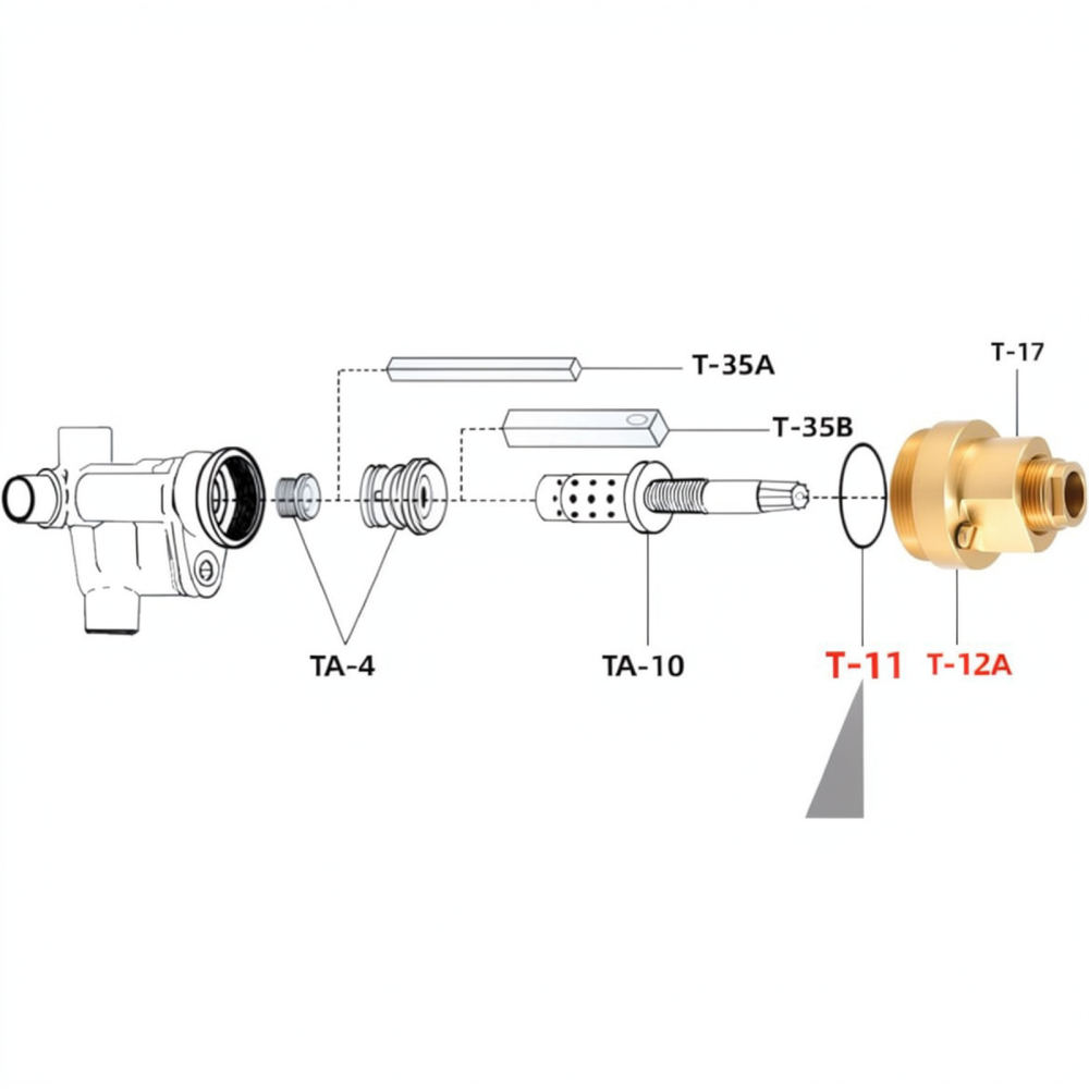 Plumbing - Set Perakitan Tutup T12A Premium untuk
