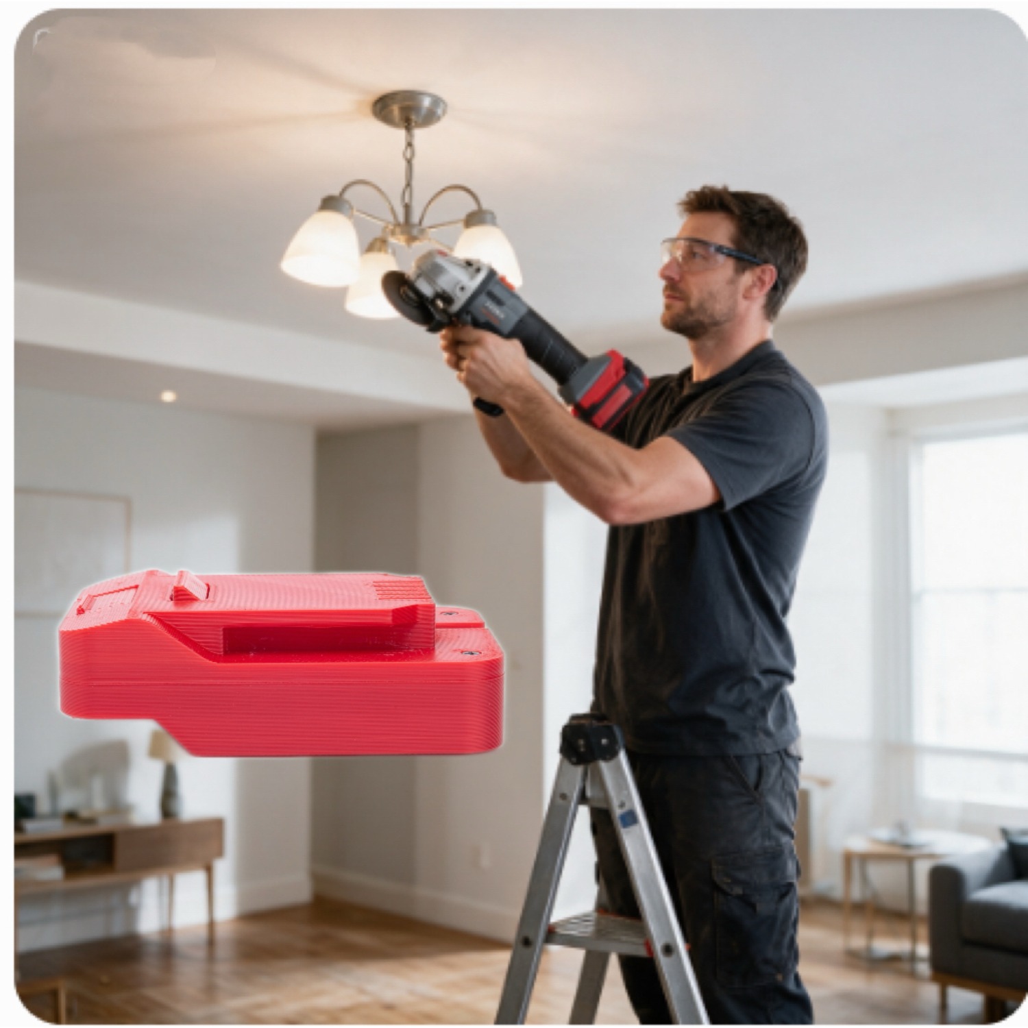 Konverter Baterai Untuk Adapto - Brushless Cordless Electric Drill 18V ulasan dan harga
