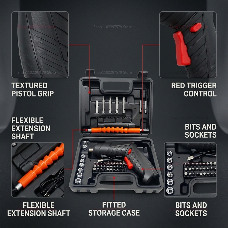Set Obeng Listrik Nirkabel Isi - Electric Screwdriver Rechargeable Usb ulasan dan harga