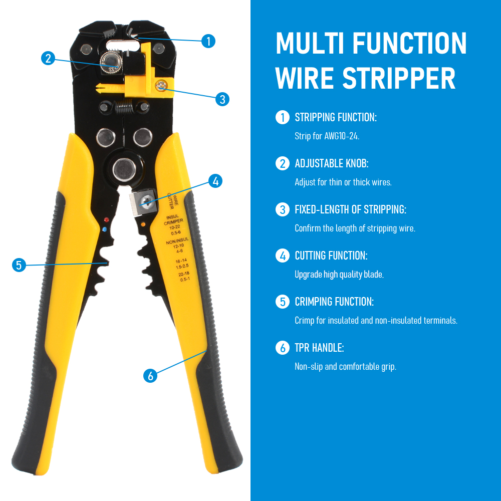 Tang Pengupas Kabel Otomatis y - Automatic Wire Stripper Cutter ulasan dan harga