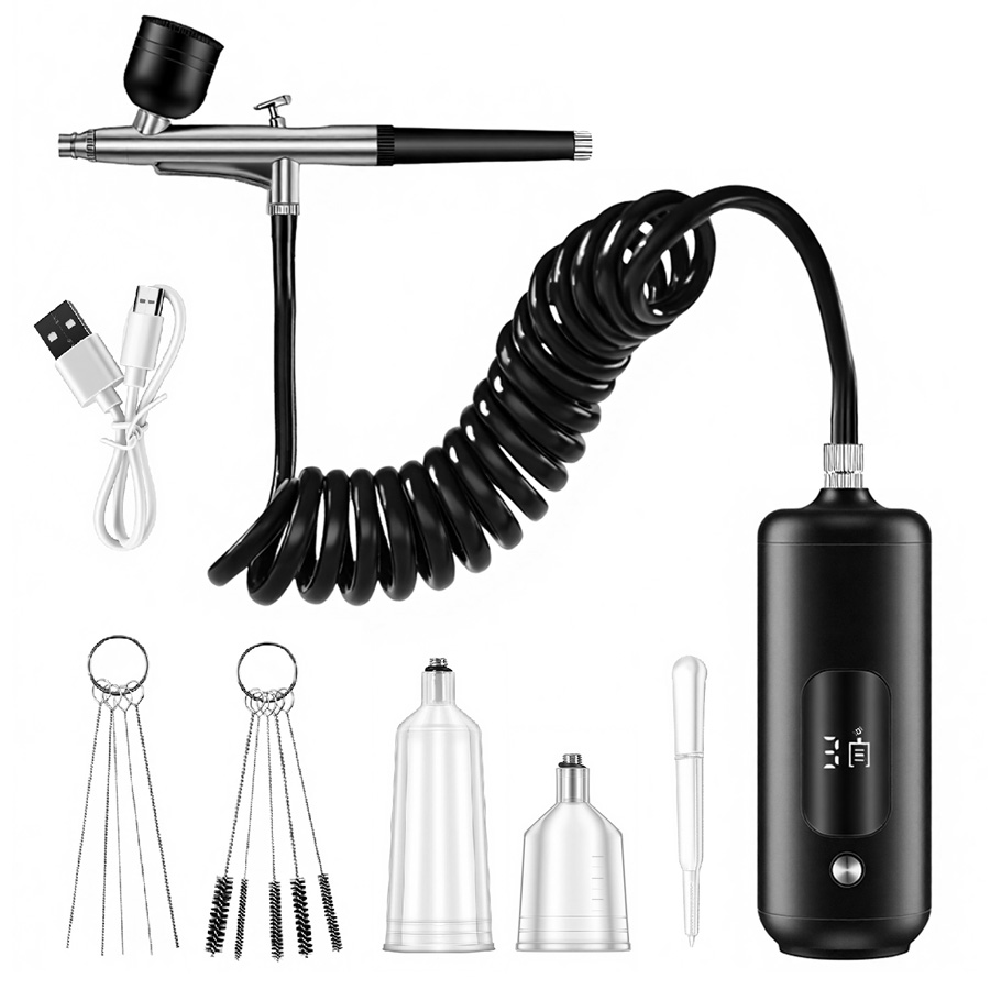 Kit Kompresor Udara Mini Porta - Airbrush Kit With Mini Compressor ulasan dan harga