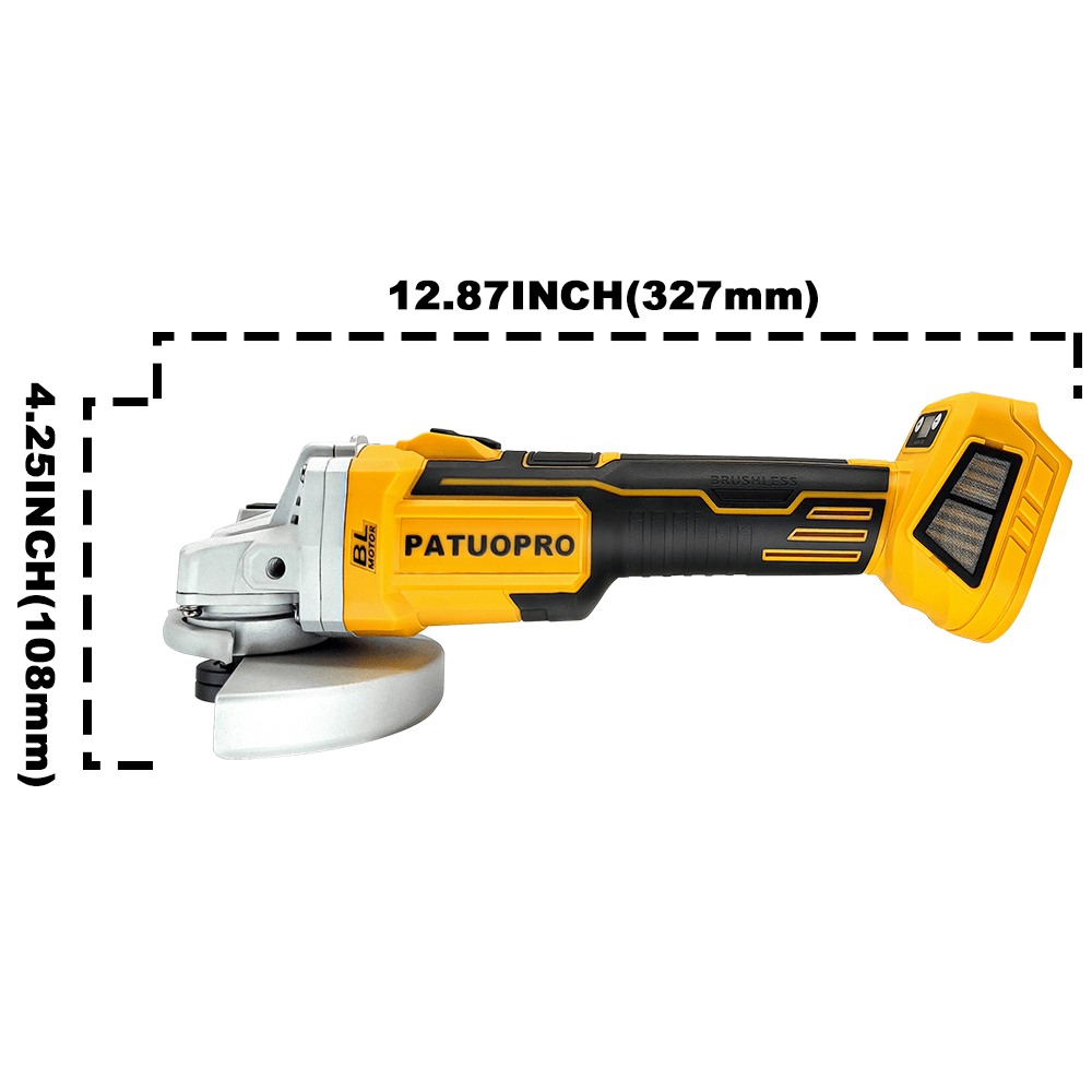 PATUOPRO 125mm Gerinda Listrik - Brushless Angle Grinder Battery Powered ulasan dan harga