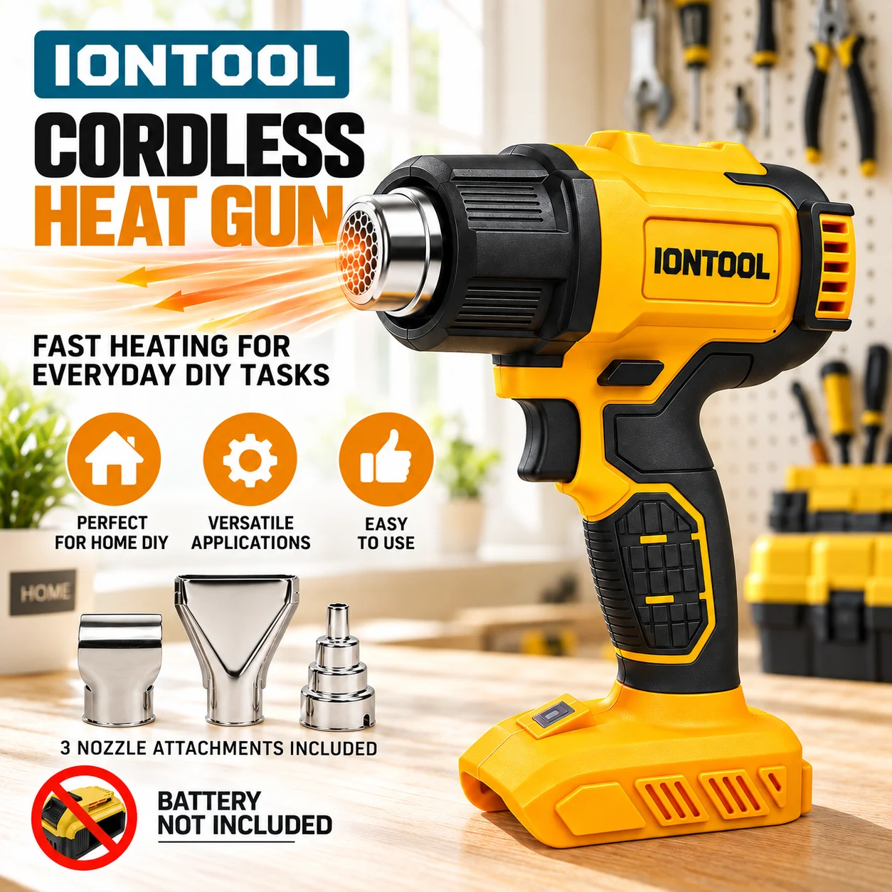 Pistol Panas Tanpa Kabel IONTO - Cordless Heat Gun For Shrink Tubing ulasan dan harga