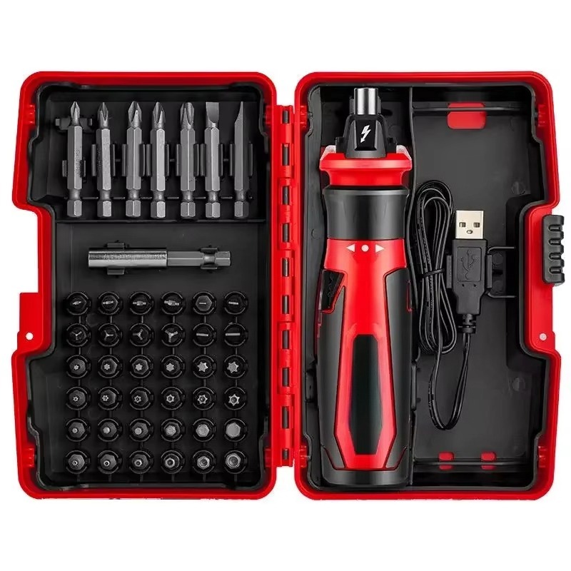 Set Obeng Listrik Mini 4V, Obe - Electric Screwdriver Rechargeable Usb ulasan dan harga