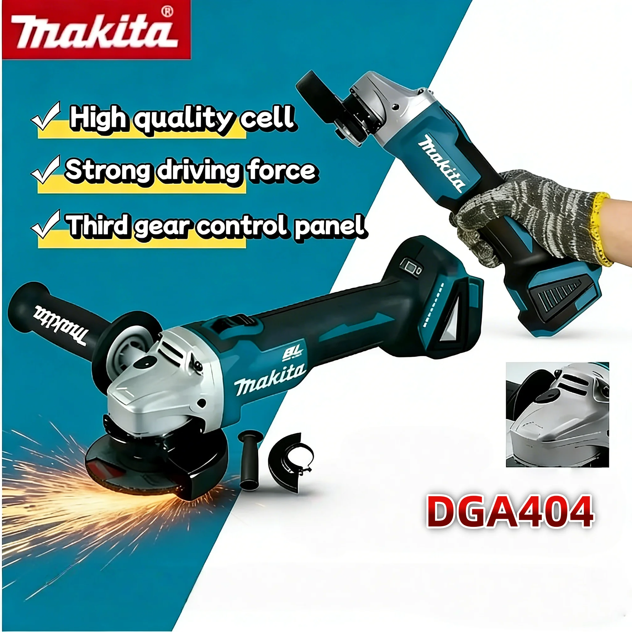 Makita DGA404 18V Gerinda Sudu - Brushless Angle Grinder Battery Powered ulasan dan harga