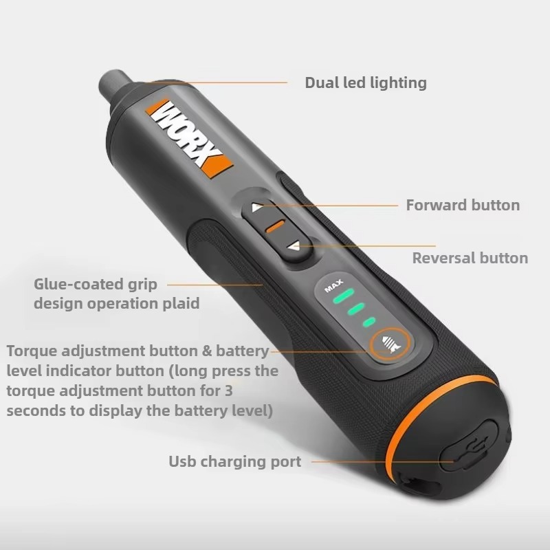 Set Obeng Listrik Mini 3,6V WX - Electric Screwdriver Rechargeable Usb ulasan dan harga