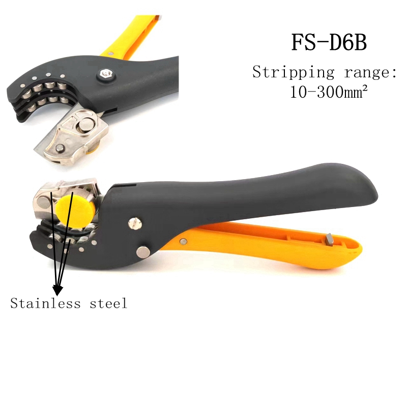 FS-D6B FS-D6S 10-300mm ² Pisau - Automatic Wire Stripper Cutter ulasan dan harga
